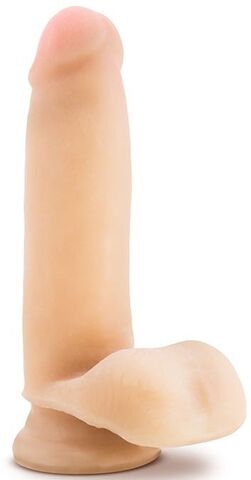 Телесный фаллоимитатор 7 inch Sensa Feel Dildo - 17,8 см. - Blush Novelties Au Naturel BL-36413