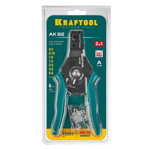 KRAFTOOL АК-62 0.5-6мм2, Полуавтоматический стриппер (22681)