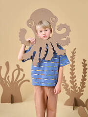 Футболка оверсайз Mjölk Рыбы