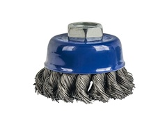 Кордщетка для МШУ чашеобразная витая ПРАКТИКА  65 мм М14 (1шт.) блистер (032-454)
