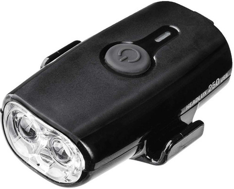 Картинка фонарь велосипедный Topeak headlux 250 usb black - 1