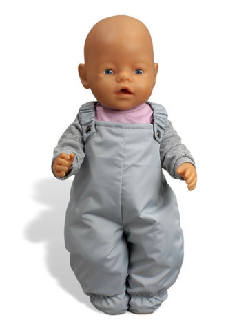 Зимний комплект с полукомбинезоном - На кукле. Одежда для кукол, пупсов и мягких игрушек.