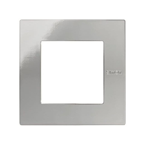 Рамка на 1 пост с суппортом. Цвет Хром. Simon 27 Scudo. 2705610-124