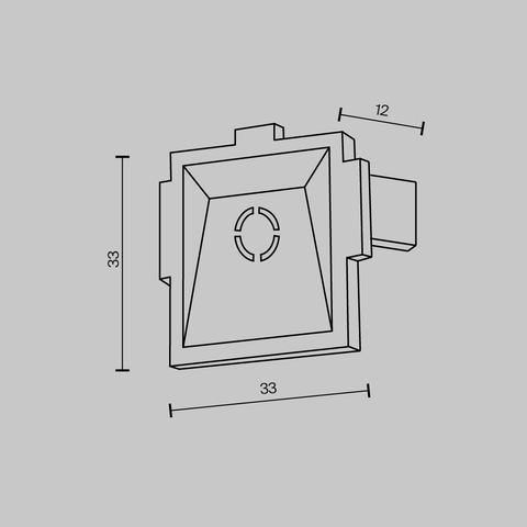 Комплектующие для встраиваемой трековой системы Maytoni Accessories for tracks radity TRA084EC-12B