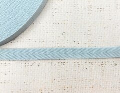 Лента киперная, хлопок, ш. 1 см, светло-голубой
