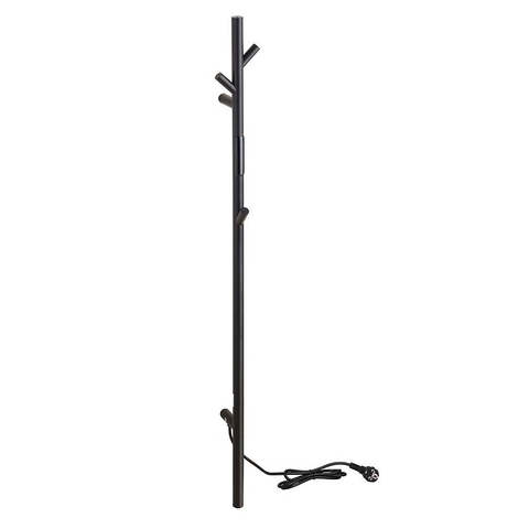 Bemeta 704151010 Электрический полотенцесушитель, прут, 30W, нержавеющая сталь, черный