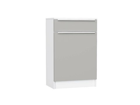 Тумба Стиль ТБ-601 с ящиком Silky Light Grey Белый