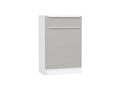 Тумба Стиль ТБ-601 с ящиком Silky Light Grey Белый