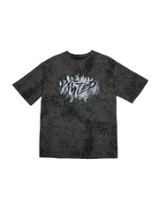 Футболка с набойкой "Райтер". Черно-серая