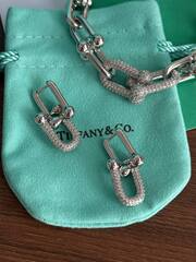 Серьги трансформеры TIFFANY HARD с куб.циркониями