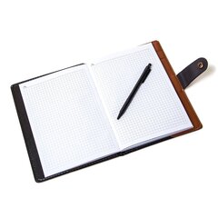 
          Записная книжка с авторучкой, 15,0 см х 20,0 см, 7БЦ, Alingar, иск. кожа, клапан на кнопке, 80 л., клетка