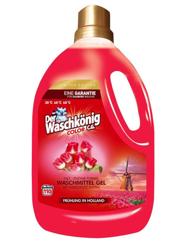 Гель DER WASCHKONIG C.G. Color Fruhling In Holland для цветных тканей 3,305 л. (Германия)