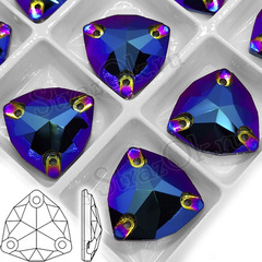 Купить пришивные стразы недорого Magic Mist - черные стразы с разноцветным, радужным блеском, Trilliant