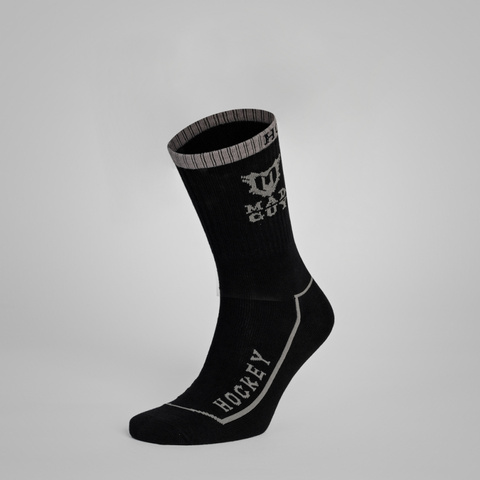 Носки хоккейные Mad Guy STRIKE REGULAR 41-43 черн/сер