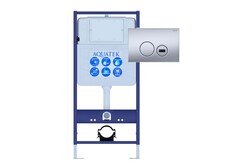 Aquatek INSE-0000001.36 INSE-0000001.36 Aquatek Sensor SET Standart  50 Монтаж рама для подв унитаза1130*500*100 + звукоизоляционная прокладка + панель смыва KDIS-0000036 фото