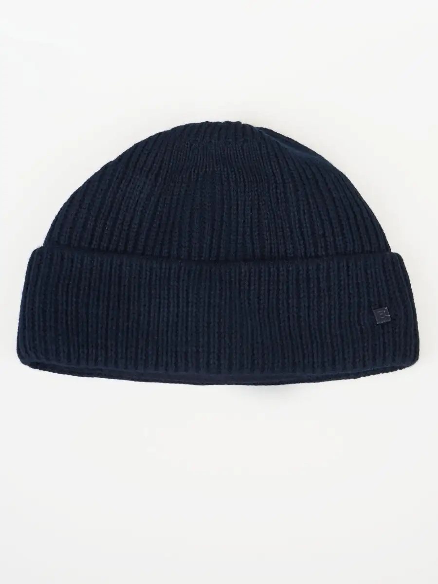 Шапка мужская зимняя шерстяная вязаная с подкладкой утеплителем из флиса, зимние мужские шапки