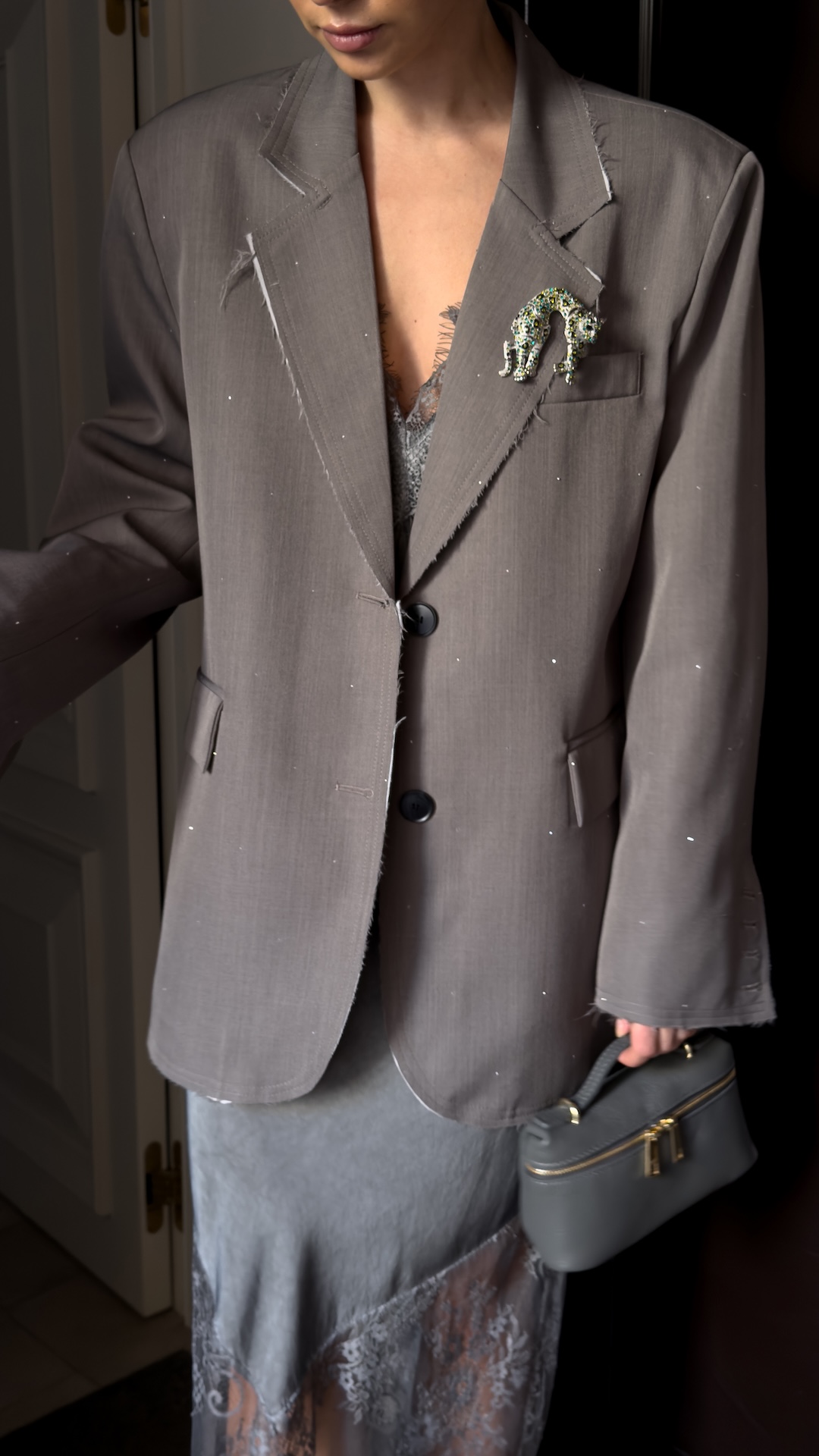 Брошь в виде пантеры с инкрустацией ПРЕМИУМ КАЧЕСТВА