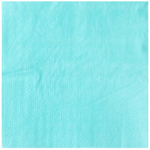 Салфетка бирюзовая 33см 12шт