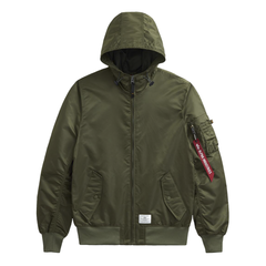 Бомбер Alpha Industries L-2B Hooded Gen II Green (Зелёный)