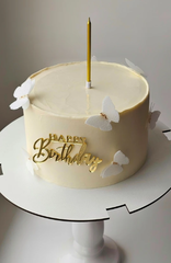 Розовые Вафельные Бабочки для Торта 25 шт, 4.5*3 см (тонкая вафельная бумага)