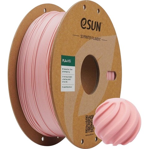 Пластик для 3D-печати eSUN PLA+HS, 1,75 мм, 1 кг, персиково-розовый, PLA+HS175O-PF1P1