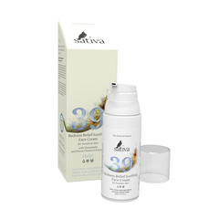 Sativa Крем-флюид для чувствительной легко краснеющей кожи лица №39