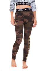 Женские теннисные брюки Hydrogen Do It Better Leggings - camouflage