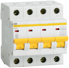 Автоматический выключатель ИЭК 4 16А ВА 47-29 х-ка С MVA20-4-016-C