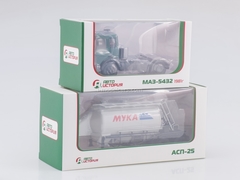 MAZ-5432 green with semitrailer ASP-25 1:43 AutoHistory