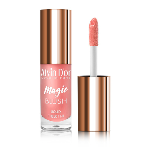 Alvin d'or AD-48 Румяна-тинт жидкие для лица  Magic blush liquid тон 01 pion/розово-красный