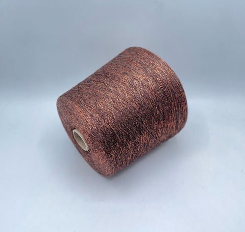 Industria Italiana (пр.Италия),art- Frizzante 3500 м/100гр, 70%Вискоза, 15%Металлик(Люрекс), 15%Полиамид, цвет-Медный тауп(7201). арт-35915