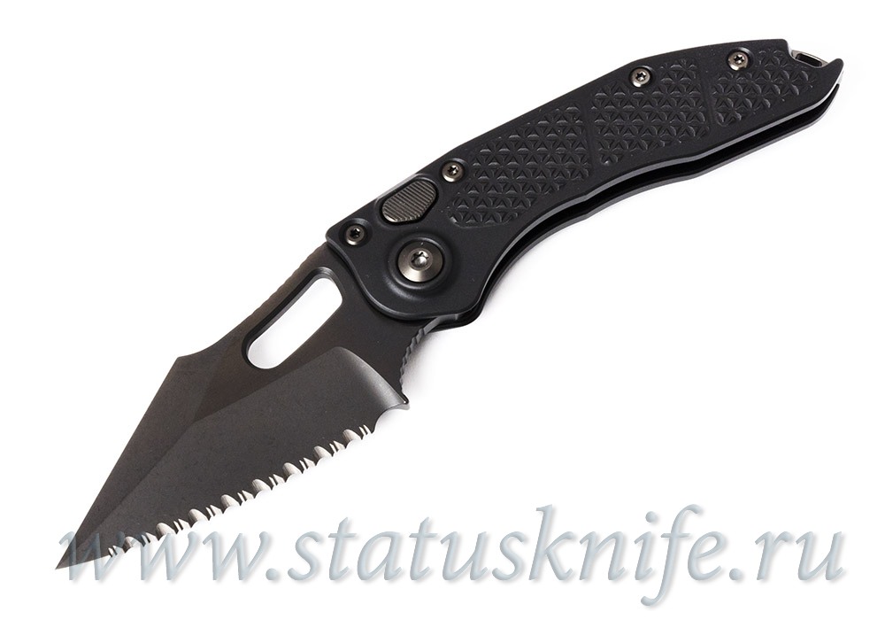 Нож Microtech Stitch Auto 169-3DLCTSH Serrated Shadow