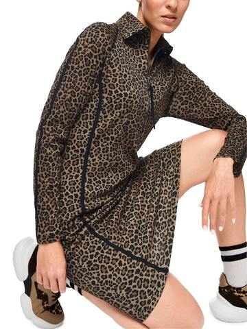 Marc Cain Sports Платье из фирменного хлопкового джерси в леопардовый узор