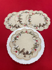 Новогодняя салфеточка-поддарельник