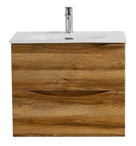 BelBagno MARINO-CER-N-700-2C-SO-RR-P MARINO-CER-N База под раковину подвесная с двумя выкатными ящиками, Rovere Rustico, 696x455x500, MARINO-CER-N-700-2C-SO-RR-P