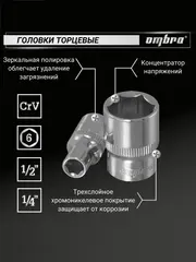 Ombra OMT88S Набор инструмента универсальный 1/4
