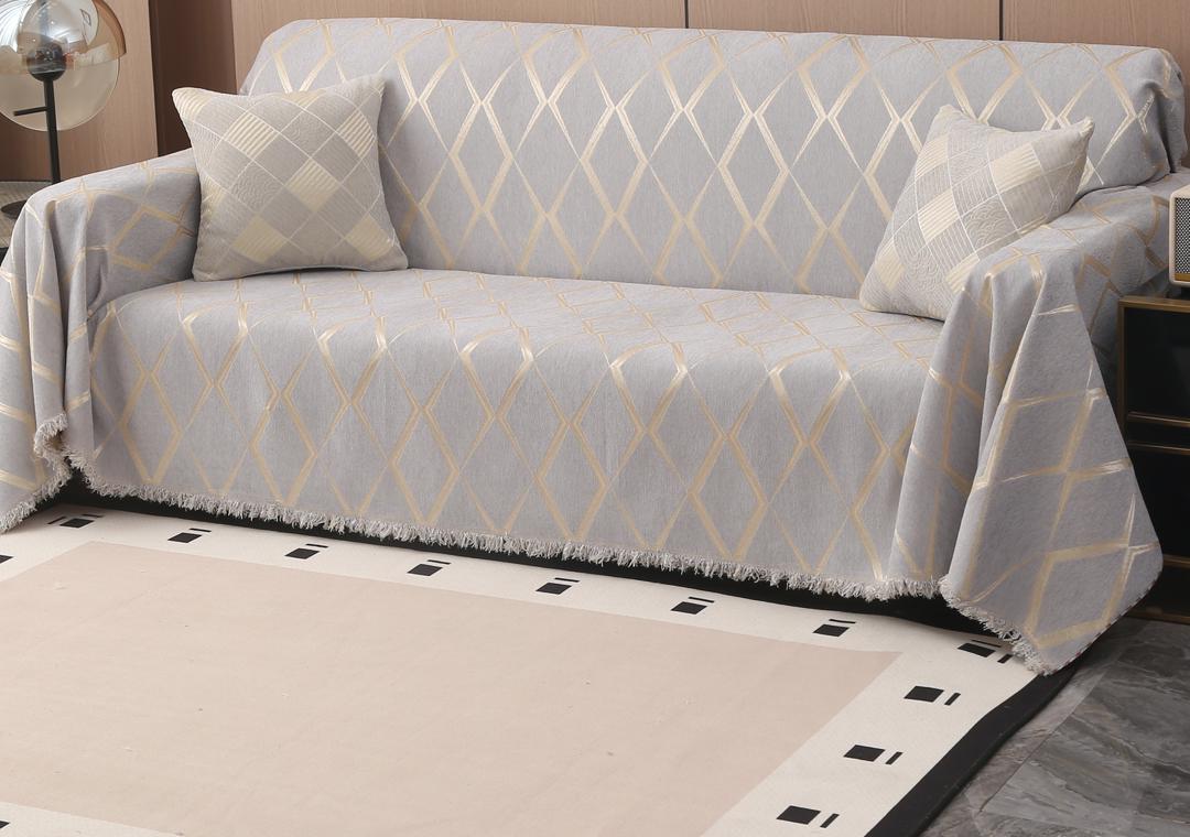 ZEPHYR HOME Дивандек 180×300 Голубой Ромбик