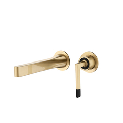 Boheme 165-MG Смеситель Boheme Duo для раковины из стены 2х-позиционный MATT GOLD фото