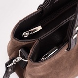 Сумка Саломея 168 эко-замша шоколад