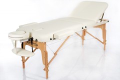 Массажный стол деревянный 3-хсекционный RESTPRO VIP 3 Cream
