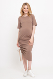 Платье для беременных и кормящих 15974 мокко