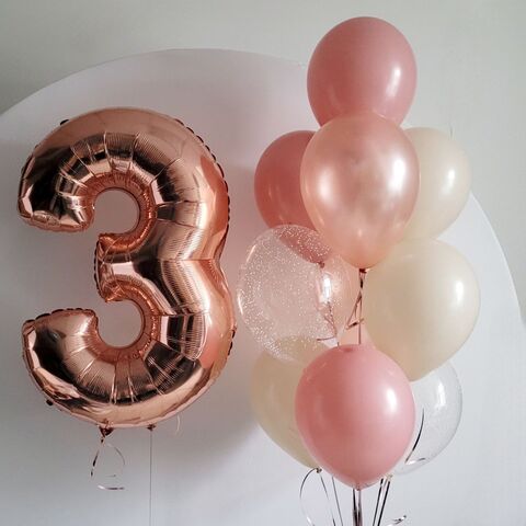 Набор шаров Розовое дерево для девочки на день рождения