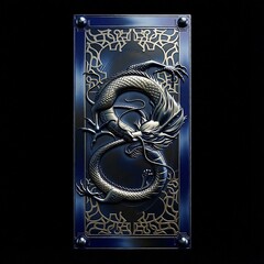 Силиконовый молд № 2123 накладка Дракон