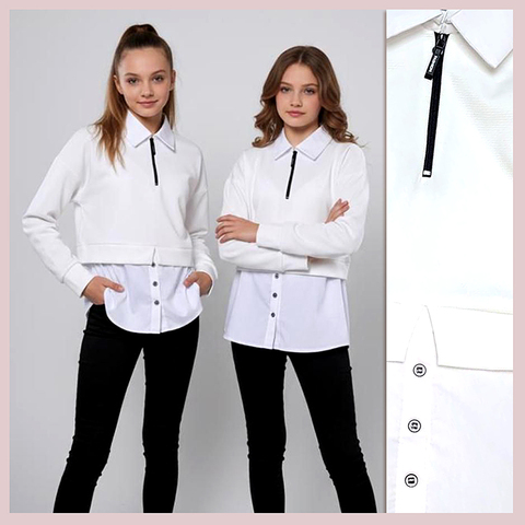 Джемпер-обманка д (9-13) 260415-WD194