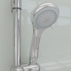 Душевая кабина квадратная 70х70, распашная дверь, стеклянная, профиль белый