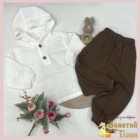 Костюм хл/муслин детский (1-4) 260622-U-9046