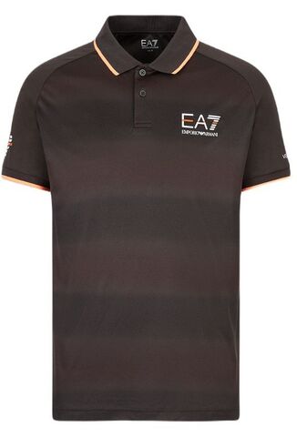 Теннисное поло EA7 Man Jersey Polo Shirt - raven