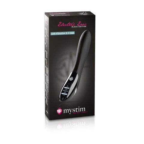 Черный вибратор с миостимуляцией Mystim Electric Eric Black Edition - 27 см. - MyStim 46862