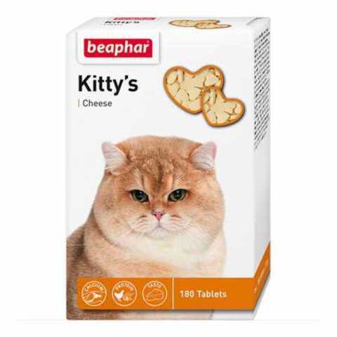 Beaphar Kittys+Cheese витамины для кошек с сыром, 180 таб.