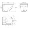 BelBagno BB017CH-TOR/SC SENSO-TOR Унитаз подвесной безободковый  со смывом "Торнадо", с сиденьем дюропласт soft close, BB017CH-TOR/SC